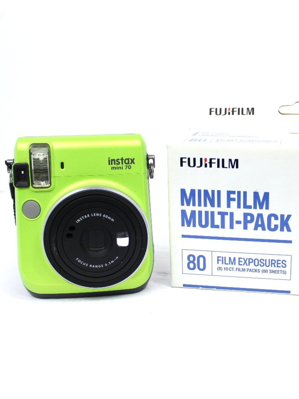 FUJIFILM INSTAX MINI 70 INSTANT FILM CAMERA KIWI LIME GREEN TESTED WORK GREAT